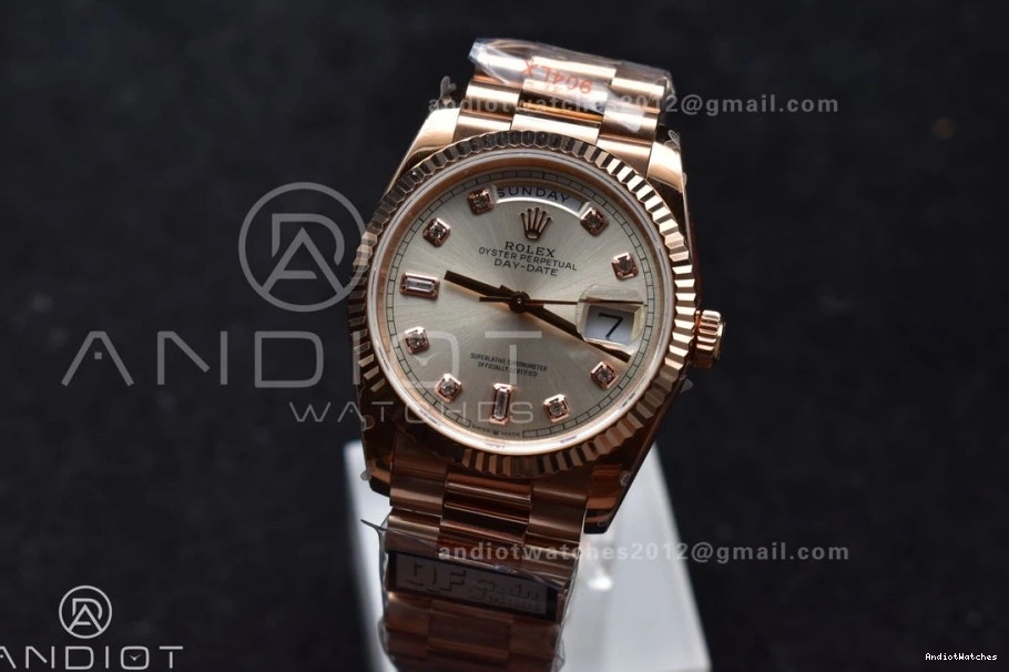 Steel Best RG on Weight) DayDate V5 Dial 36 904L Silver Edition (Gain Bracelet 670 FastDry President vr3255 QF 0428